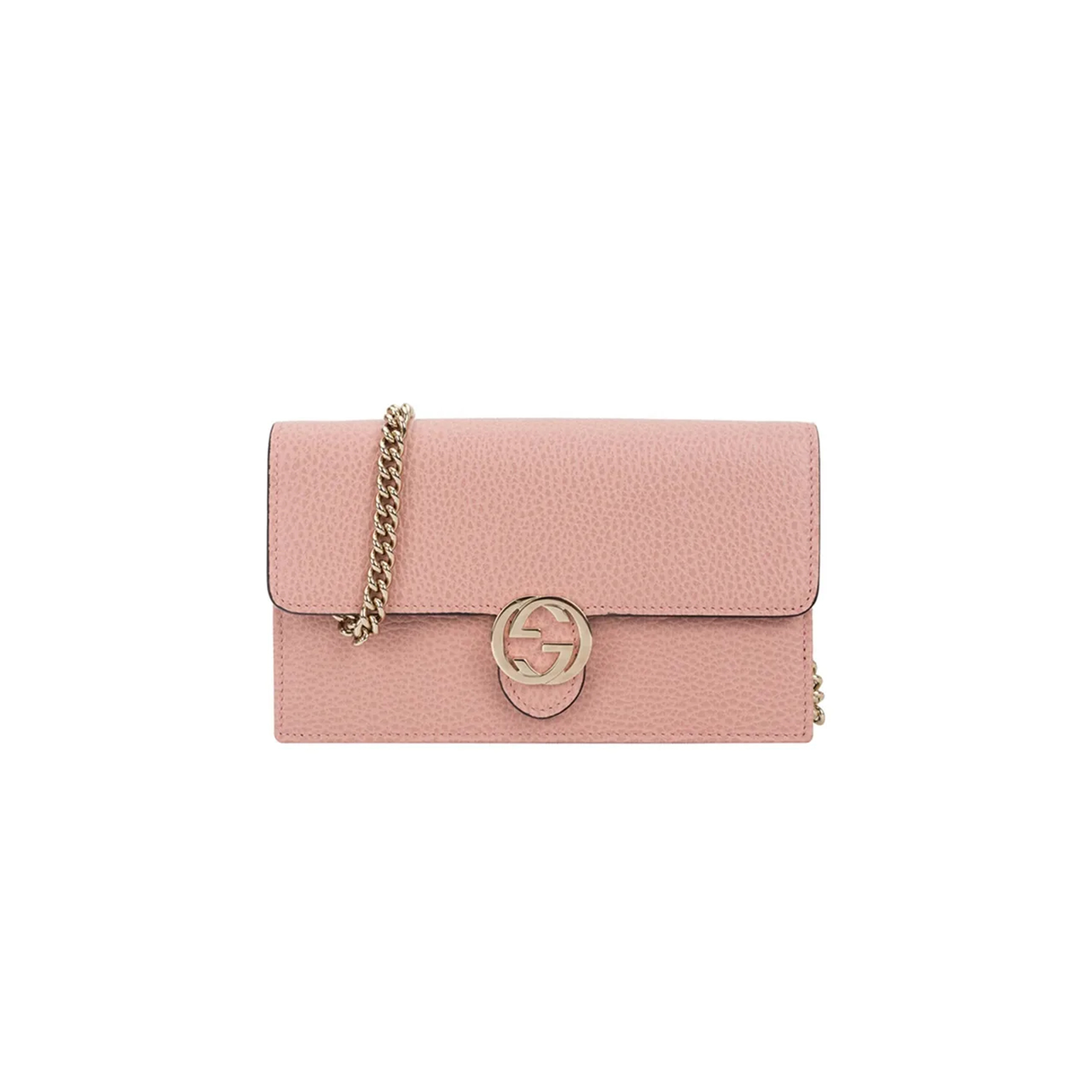 GUCCI DOLLAR CALFSKIN INTERLOCKING G CHAIN WALLET 510314 (20*13*6cm)